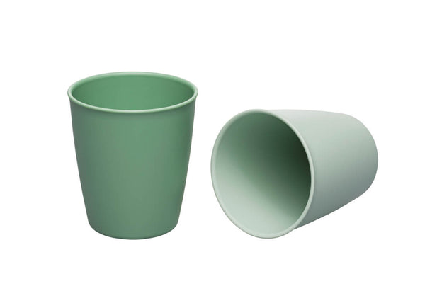 NIP Green Baby Drinking Beakers Bio-Based Plastic 2 Pieces