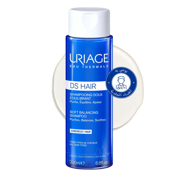 Uriage D.S. Hair Moderate Dandruff Shampoo Liquid Piroctone Olamine Soap-Free 200ml