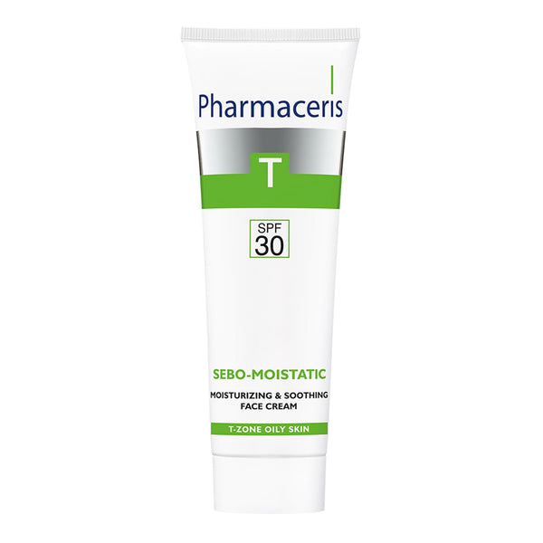 Pharmaceris T Sebo-Moistatic Cream SPF 30 Lightweight Moisturizer for Oily Skin 50 ml