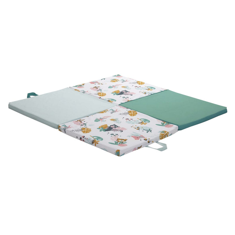 Tineo 3-in-1 Smart & Fun Baby Playmat Jungle Buddies 120 x 120 cm