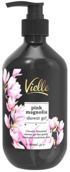 Vielle Pink Magnolia Shower Gel, Refreshing Body Cleanser, 500 ml