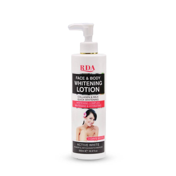 RDA Face & Skin Lotion, Moisturizing Brightening Formula, 500 ml
