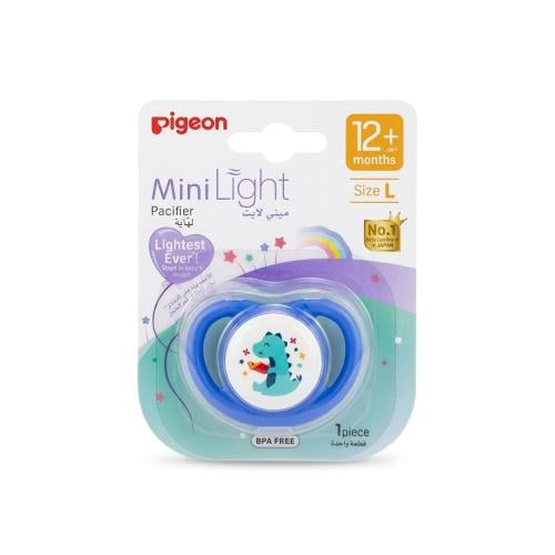 Pigeon Mini Lite Baby Pacifier Soft Silicone Nipple Large Size 12+ Months