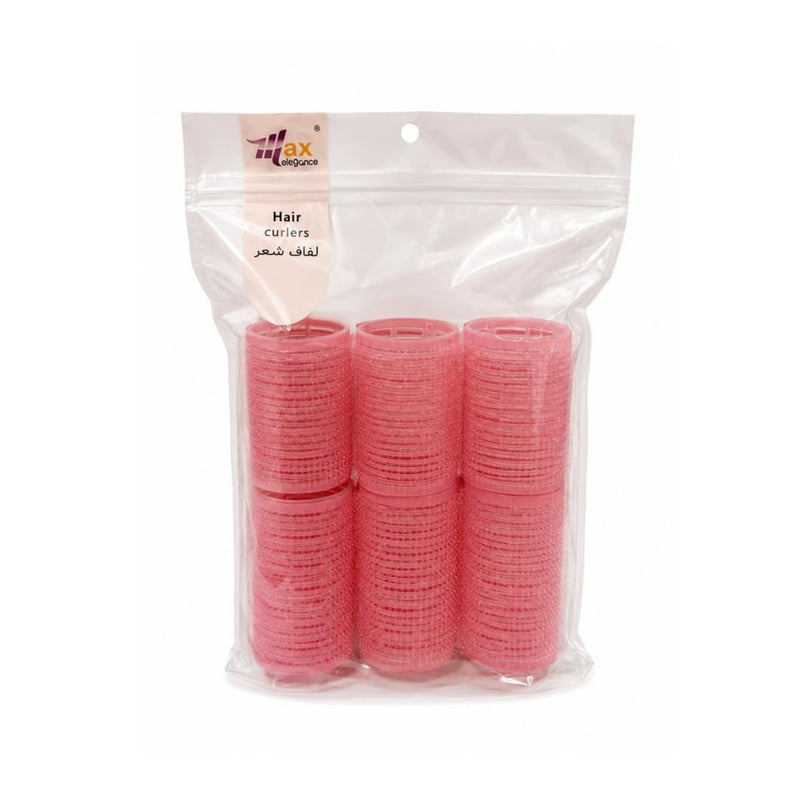 Max Elegance Hair Rollers, Heatless Curling Rollers, 6 Pieces
