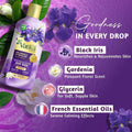 Vatika Delightful Black Iris Body Wash, Moisturizing Bath Wash, 500ml