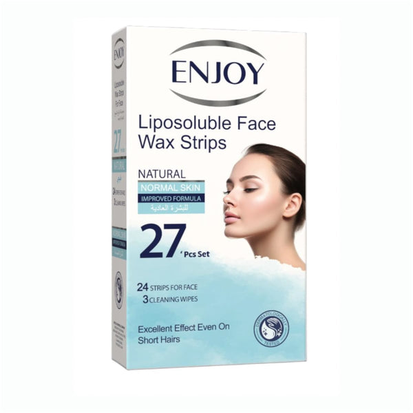 Enjoy Lipo Face Wax Strips Natural Wax 27 Pieces