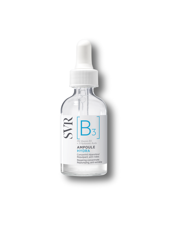 SVR Ampoule B Hydra Serum, 5% Vitamin B3, 3 Hyaluronic Acids, 30 ml