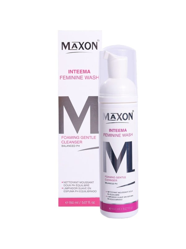 Maxon Inteema Foaming Feminine Wash Aloe Vera Chamomile Cucumber 150 ml