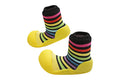 Attipas Shoe Socks Rainbow Stripe Non-Slip Breathable Yellow L