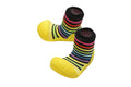 Attipas Shoe Socks Rainbow Stripe Non-Slip Breathable Yellow L