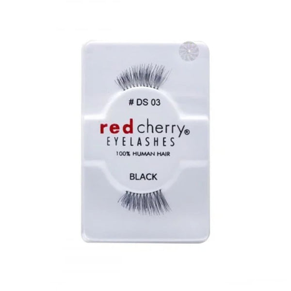 Red Cherry Natural Eyelashes Black DS 03 Reusable Human Hair