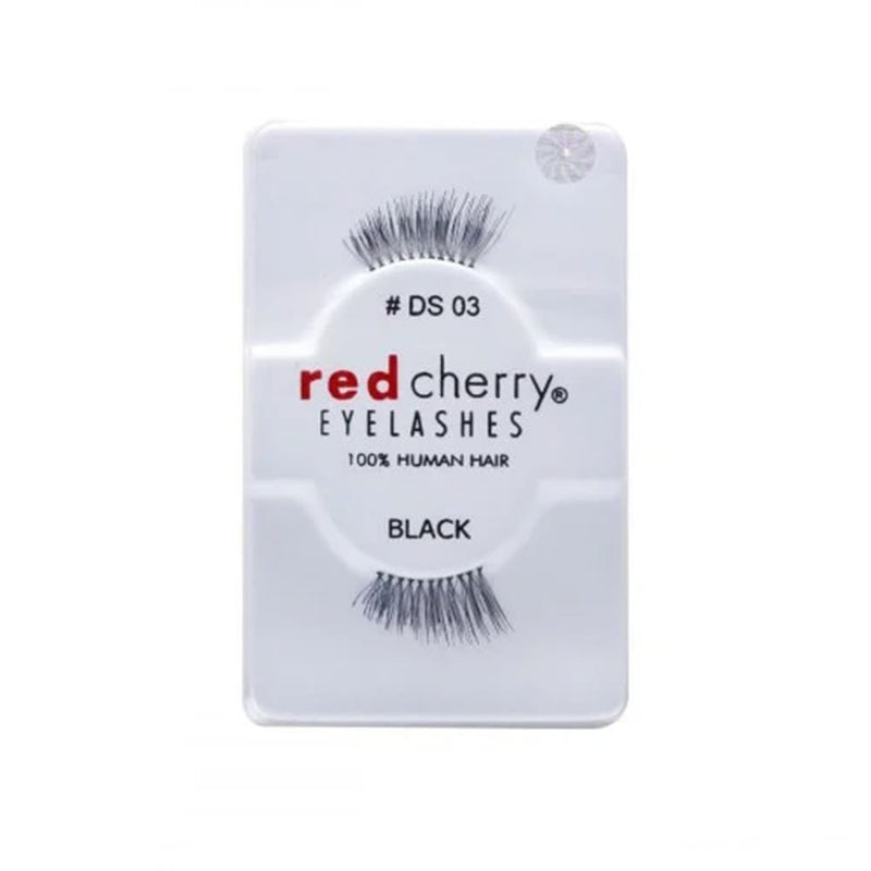 Red Cherry Natural Eyelashes Black DS 03 Reusable Human Hair