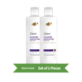 Dove Ceramide Moisturizing Shampoo Liquid for Dry Hair 400 ml Twin Pack