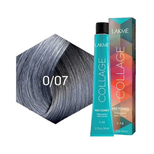 Lakme Collage Mix Tones Permanent Hair Color Cream 0/07, 60 ml