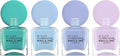 Nails Inc Keep It Tonal 4-Piece Ombre Nail Polish Set, Tone-on-Tone Shades, Full-Cover Finish