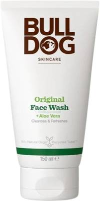 Bulldog Original Face Wash Gel with Aloe Vera for Normal and Dry Skin, 150 ml