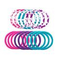 Titania Terry Ponyholders Hairbands, Elastic Hair Ties, 16 Pieces, 3 Colors