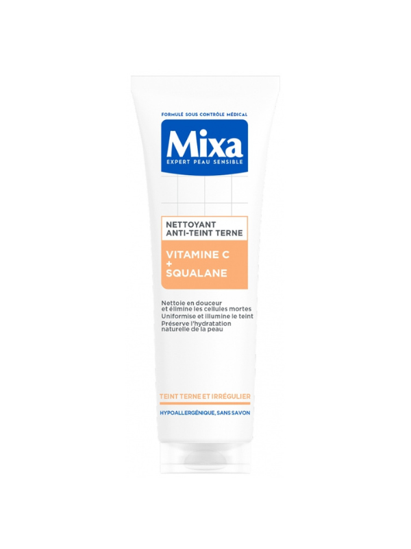 Mixa Facial Wash with Vitamin Cg and Squalane, Soap-Free, 150ml