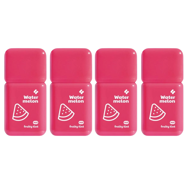 For You Two Mini Lip Tint Kit Fruity Tint Lip Glosses Watermelon Scent 4 x 3 g