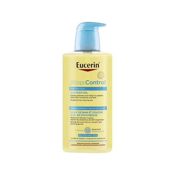 Eucerin AtopiControl Bath & Shower Oil Fragrance-Free Omega-3 & 6 400 ml