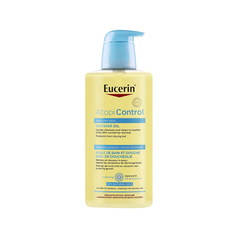Eucerin AtopiControl Bath & Shower Oil Fragrance-Free Omega-3 & 6 400 ml