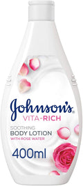Johnson's Vita-Rich Soothing Body Lotion Rose Water & Glycerin 24H Comfort 400ml