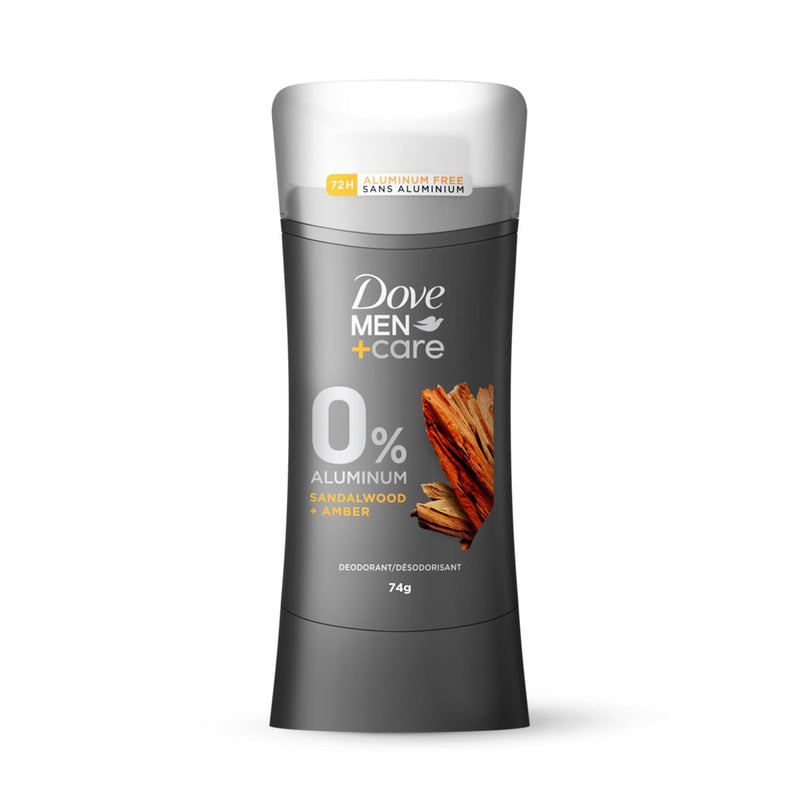 Dove Men+Care Sandalwood Amber Deodorant Stick Moisturizing Formula