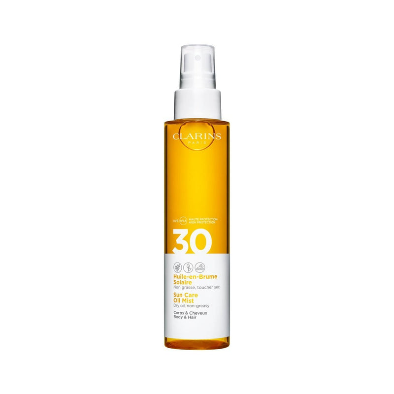 Clarins Sun Care Body & Hair Oil Mist SPF 30 Dry Oil Spray 150ml