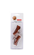 Titania Hair Dino Clips Brown Medium, 2 Pieces