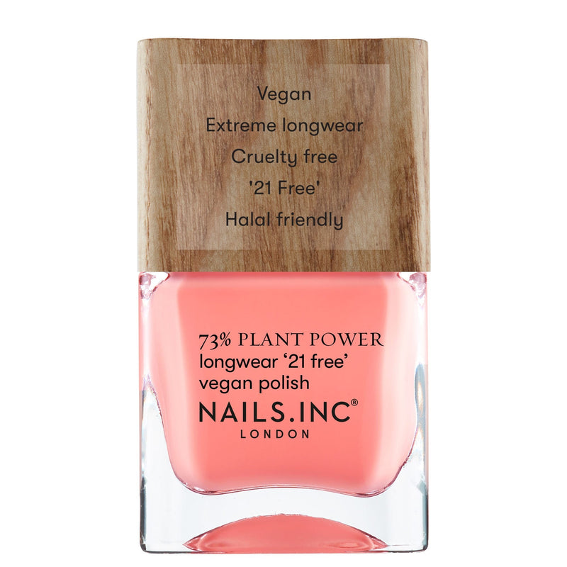 Nails.INC Plant Power Zero Waste Pro Vegan Nail Polish Coral 10ml
