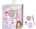 Hot Focus Tie Dye Butterfly Blush Beauty Kit Rainbow Blush Lip Gloss Face Gems Brush Ages 5+