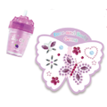 Hot Focus Tie Dye Butterfly Blush Beauty Kit Rainbow Blush Lip Gloss Face Gems Brush Ages 5+