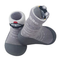 Attipas Shoe Socks Two-Style Flexible Non-Slip Baby Footwear Gray XL