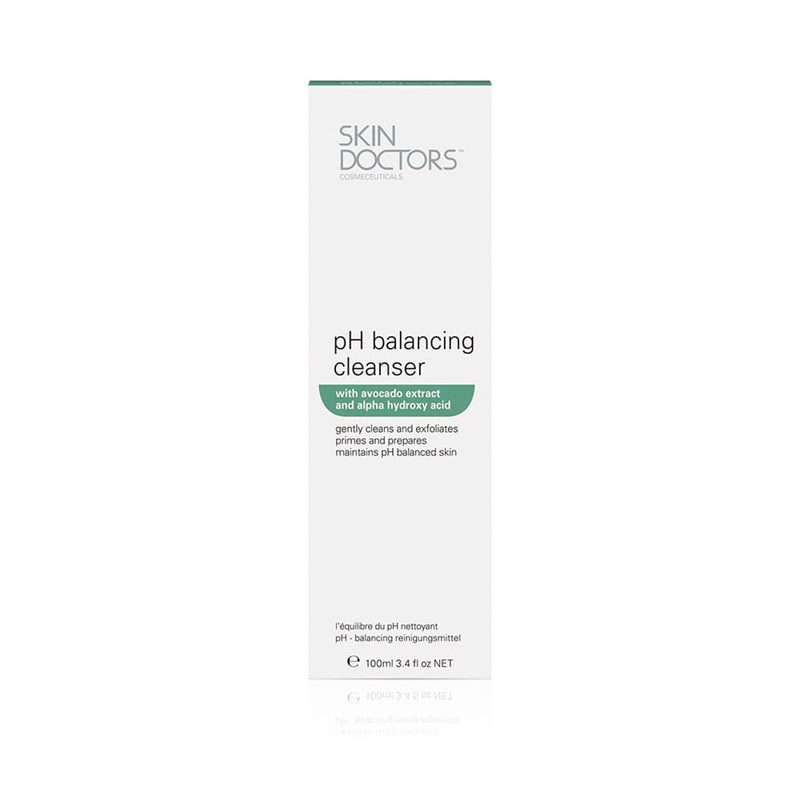 Skin Doctors pH Balancing Cleanser Facial Wash with Avocado Extract and Lactic Acid, 100 ml