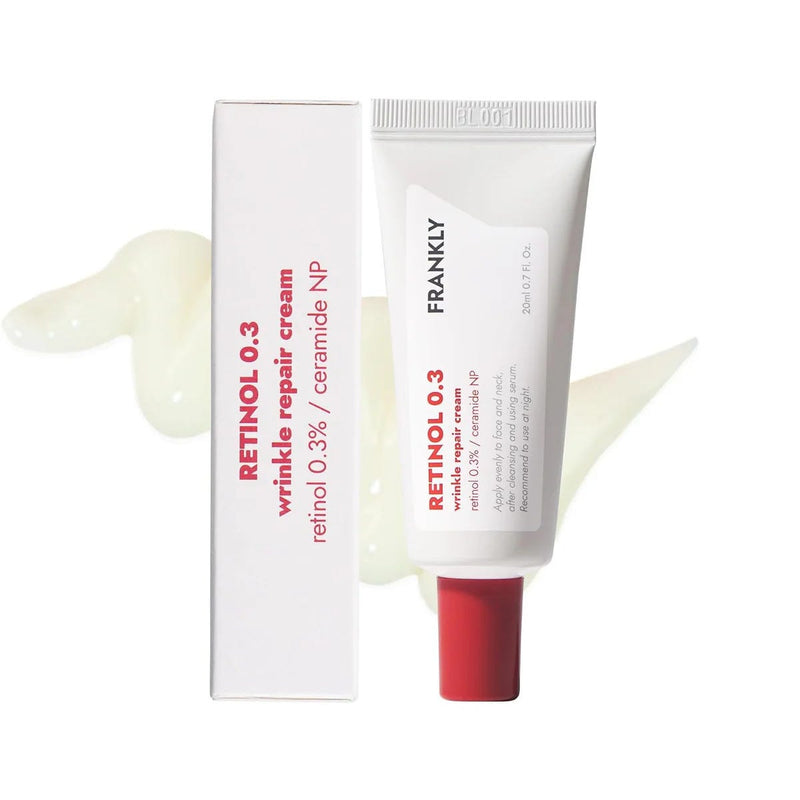 Frankly Retinol 0.1 Cream 30ml, Ceramides and Ginseng Extract, Fragrance-Free