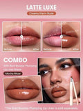Sheglam Bold Booster Lip Gloss Plumper High-Shine Finish Latte Luxe
