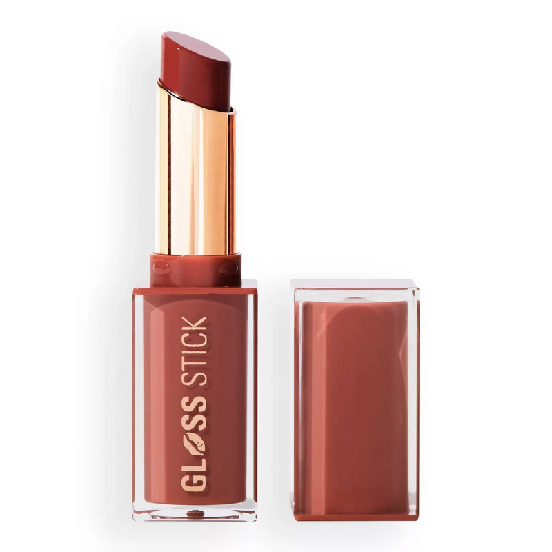 Revolution Pout Lip Gloss Stick Shiny Finish Toffee Nude