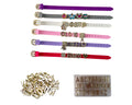 Meibokai Alphabet Beads Charm Watch Band Craft Set
