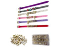 Meibokai Alphabet Beads Charm Watch Band Craft Set