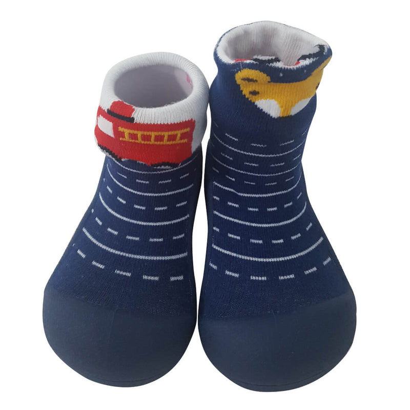 Attipas Two Style Shoe Socks Flexible Breathable Non-Slip Navy XL