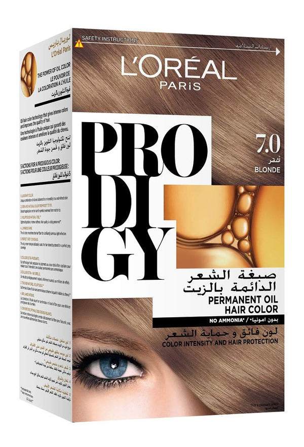 Prodigy Almond Blonde 7.0 Permanent Hair Colour Cream, Ammonia-Free