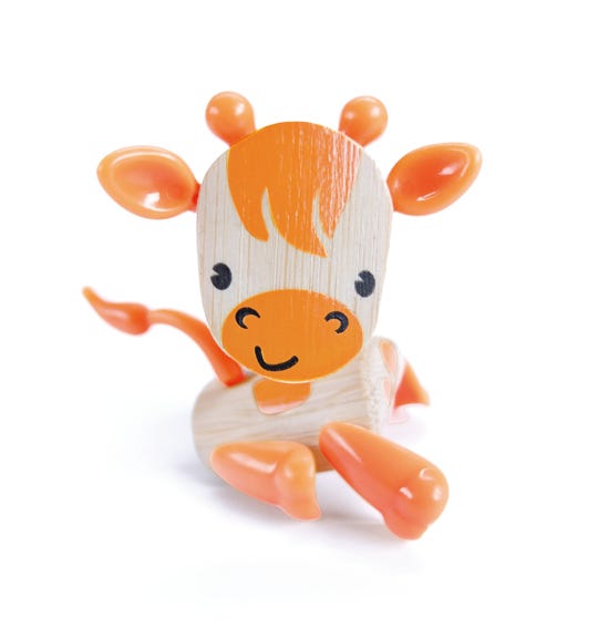 Hape Mini-Mals Giraffe Bamboo Animal Toy