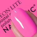 Nails Inc Neon Lite Electric Parade Pink Nail Polish Neon Pastel Longwear Formula