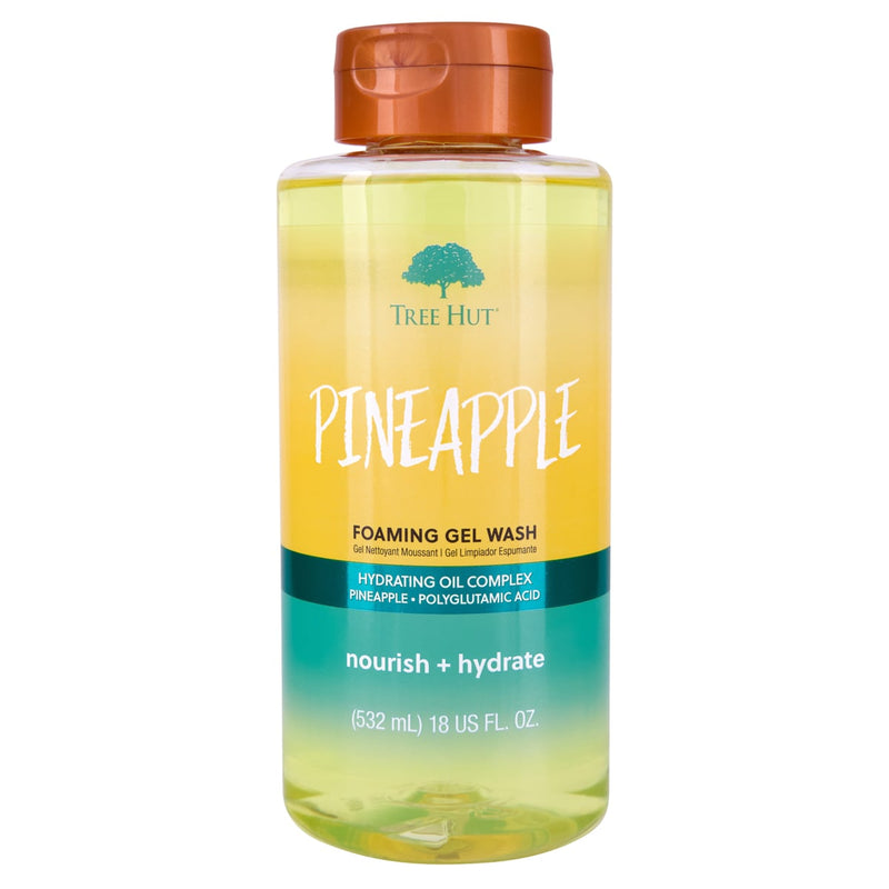 Tree Hut Pineapple Foaming Gel Wash Hydrating Cleanser Polyglutamic Acid 532 ml