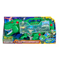 Teamsterz Beast Machines T-Rex Transporter Playset with Figures, Cars, Lights and Sound, 6 Pieces