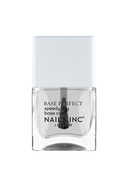 Nails Inc Speedy Base Coat Nail Polish Fast-Drying Gloss Finish