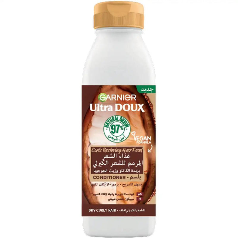 Garnier Ultra Doux Hair Food Conditioner Cocoa Butter Jojoba Oil 350ml