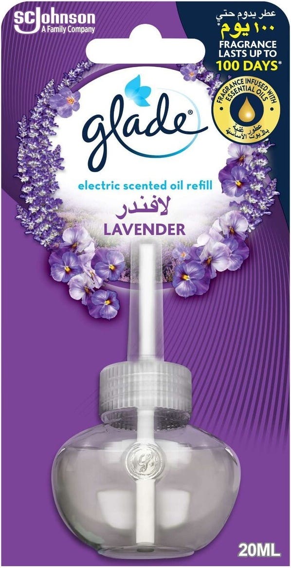 Glade Electric Scented Oil Refill Lavender Fragrance Bergamot and Fresh Herbs 20 ml