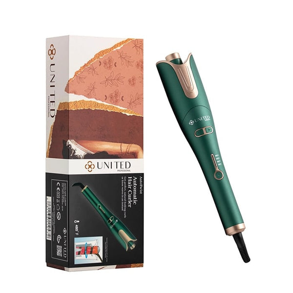 United Professional Auto Hair Curler Green UN K8032