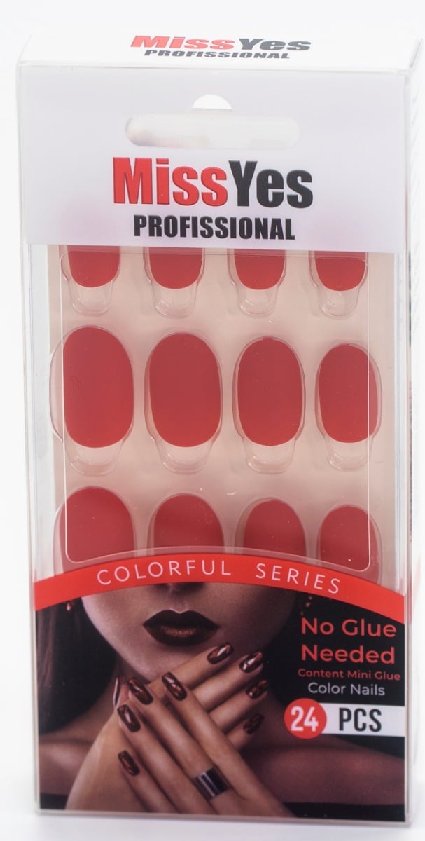 Miss Yes Artificial Nails SH17, Easy-Apply Modern Design